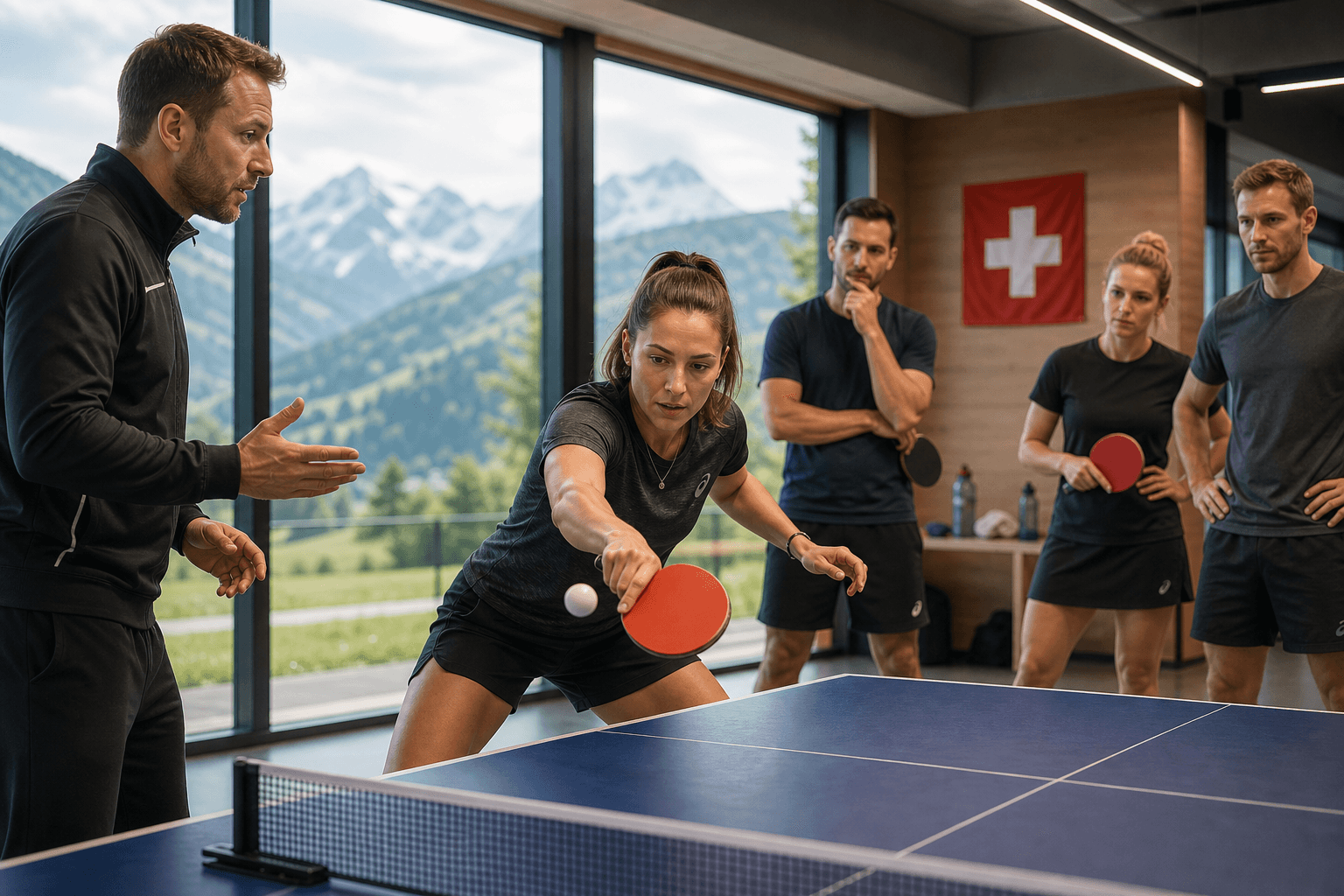 Internationaler Tischtennis-Workshop in der Schweiz